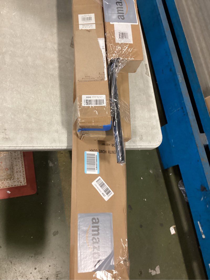 Assorted curtain rods, Shower curtain rods, shower handles 