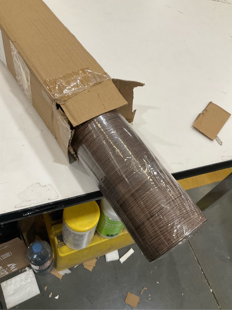 Condition photo showing Good Condition for Oxdigi Peel and Stick Vinyl Flooring Roll 23"x 118"/19 Sq.Ft, Thicken Self Adhesive Vinyl Floor Tiles Wood Plank Flooring Waterproof Wear-Resistant for Any Room, Easy DIY Floor Coverings, Deep Brown