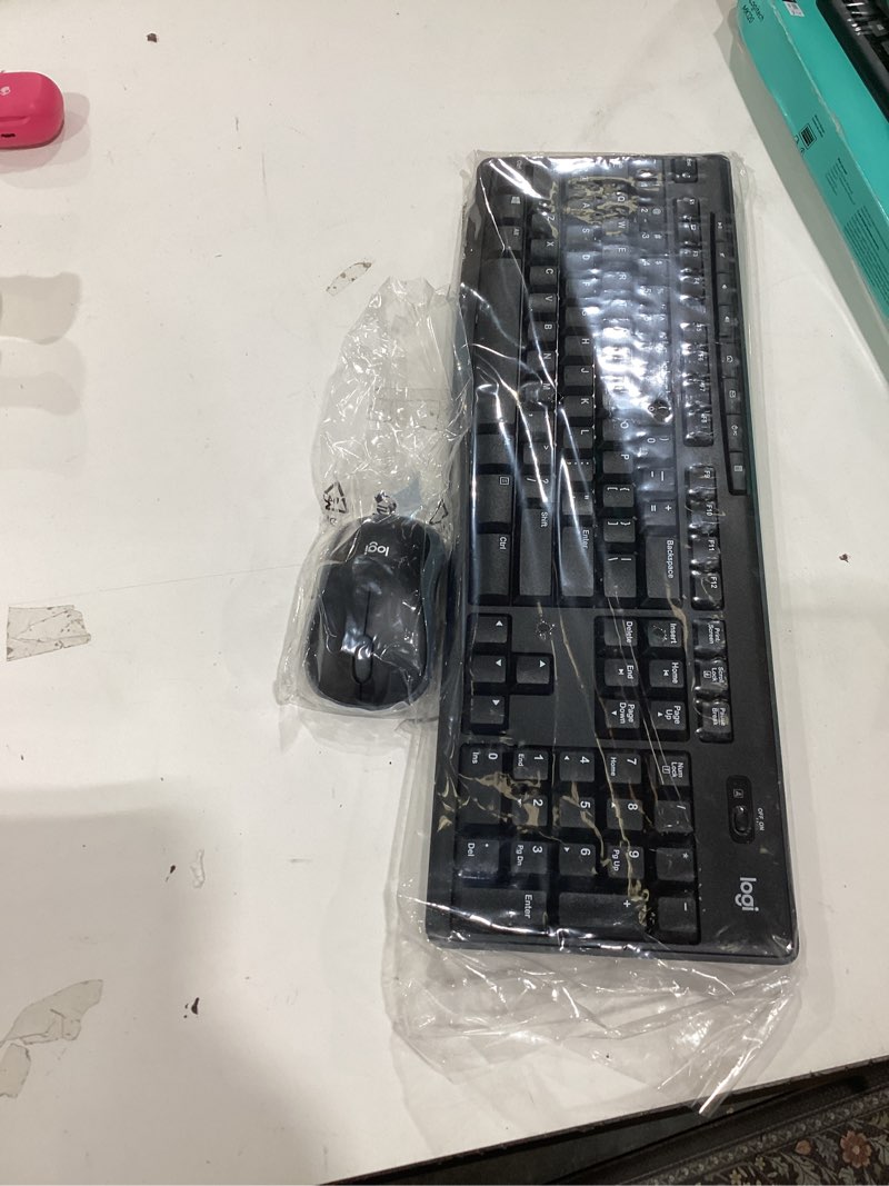 Condition photo showing New/Like New for Logitech MK270 Wireless Keyboard and Mouse Combo for Windows, 2.4 GHz, 8 Multimedia Keys, PC, Laptop, Wireless Keyboard Compact Mouse Combo - Black Black 1 Pack Combo