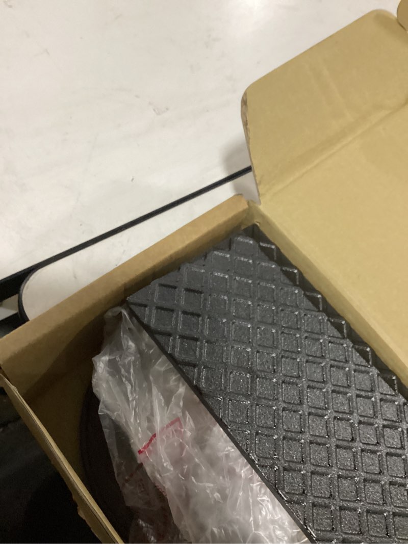 Condition photo showing New/Like New for aiviki burger press, smash burger press for blackstone griddle, heavy duty cast iron round 6.9in & rectangular 8.2x4.2in bacon grill press with wood handle, meat steak weight for sandwich, paninis round & rectangle