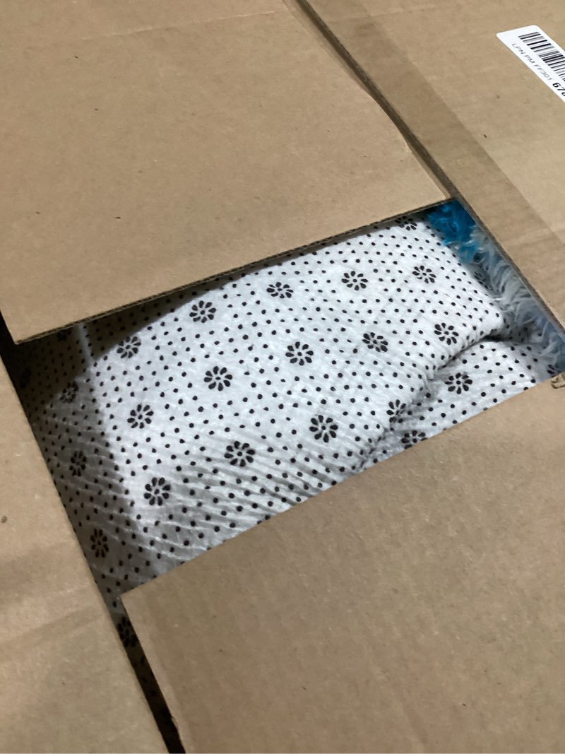 Condition photo showing Good Condition for AROGAN Soft Fuzzy Kids Rugs for Girls Room Playroom 8x10 Feet, Fluffy Cute Colorful Princess Carpet for Kids Teens Nursery Toddler, Bedroom, Camouflage Blue and White 8' x 10' (Rectangular) Blue and White