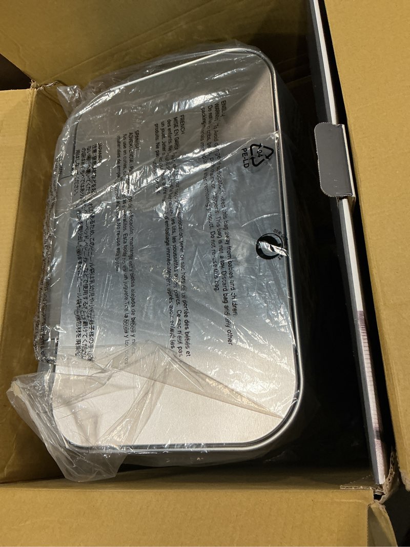 Condition photo showing Good Condition for simplehuman 55 liter / 14.5 gallon rectangular hands-free kitchen step trash can with soft-close lid, brushed stainless steel brushed stainless steel (with steel lid) 55 liters