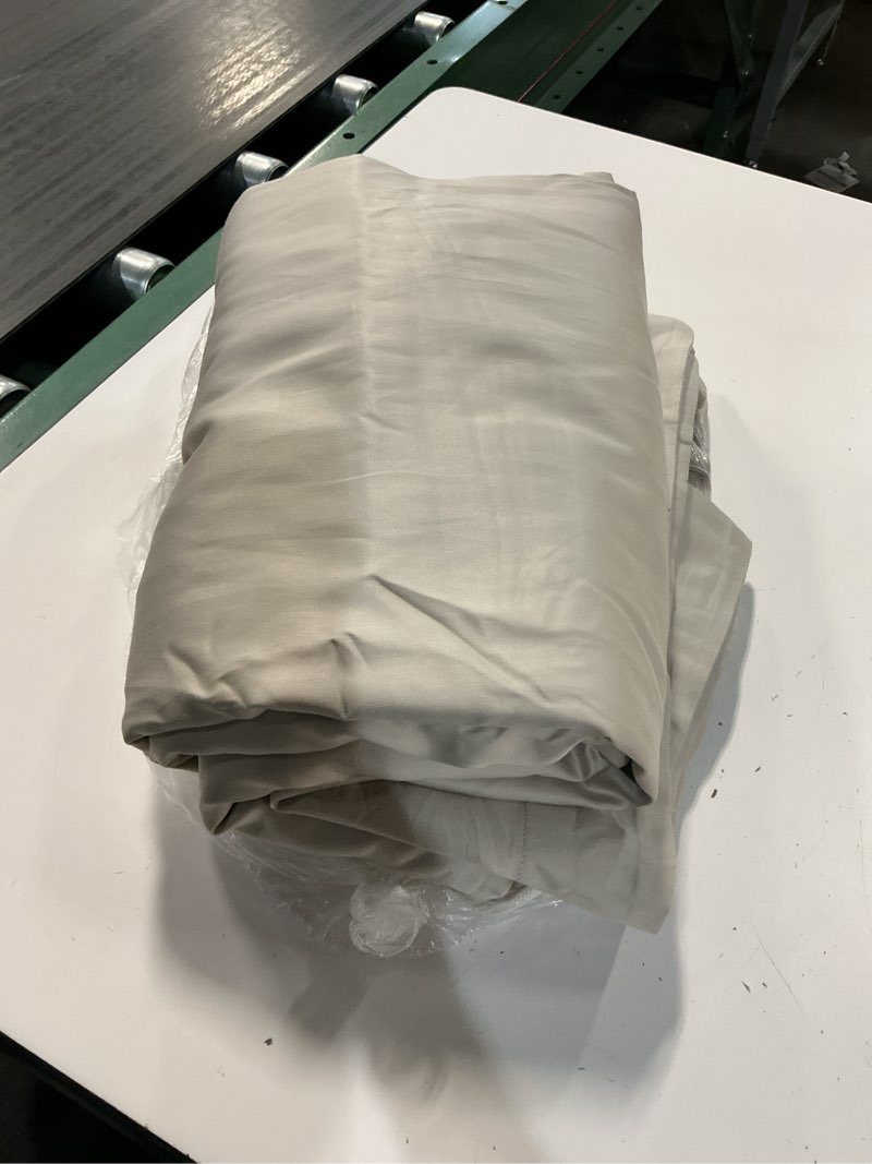 Condition photo showing Good Condition for signature giza cotton sateen duvet cover set, king/cal king, sand