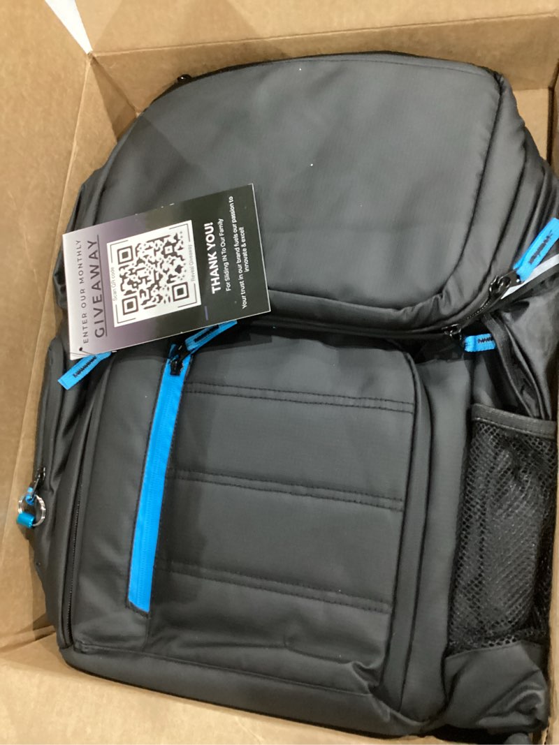 Condition photo showing As Is for Cooler Backpack Insulated Waterproof 22 Hours Cold, Backpack Coolers Insulated Leak Proof Holds 56cans, Lightweight & Portable Ice Chest - Camping Beach, Ice Chest Cooler Leakproof blue