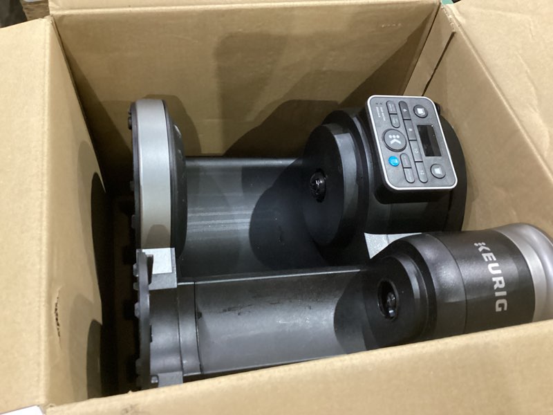 Condition photo showing As Is for keurig k-duo hot & iced single serve & carafe coffee maker, multistream technology, 72oz reservoir (gen 2)