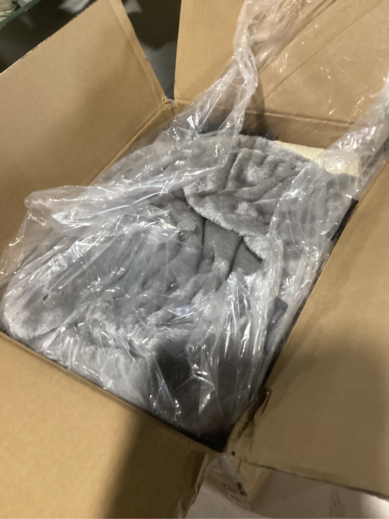 Condition photo showing item condition for Heybly Cat Tree with Cat Self Groomer Brush, Cat Tower Condo for Indoor Cats with Padded Plush Perch, Cat House with Basket Scratching Board Post, Light Gray HCT005SW 42.5 inch Light Gray