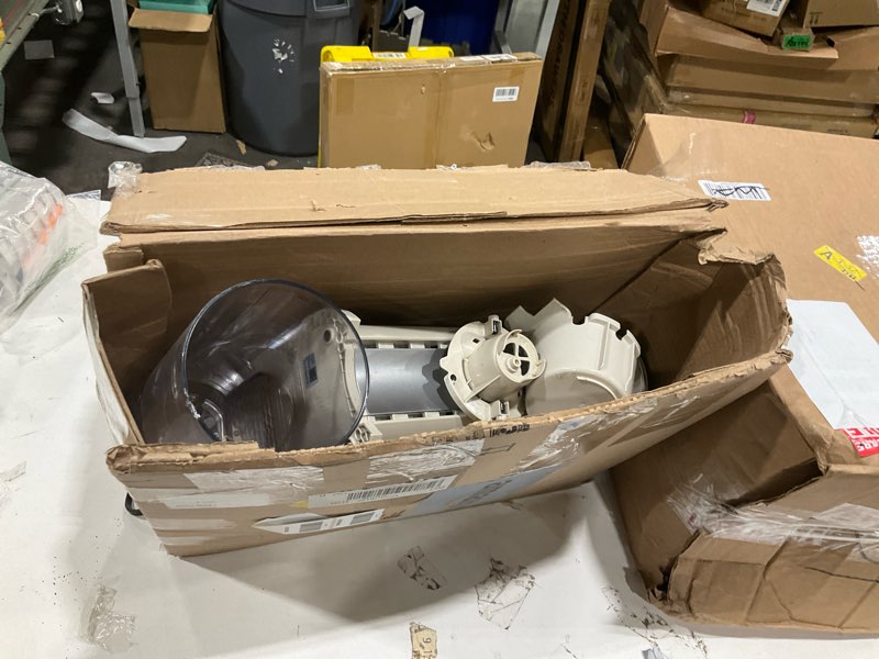 Condition photo showing As Is for ninja pod & grounds | coffee maker | xl single-serve | k-cup pod compatible | brews grounds | compact design | built-in milk frother | 68-oz. reservoir, 6-oz. cup to 24-oz. mug sizes | stone |pb055ast