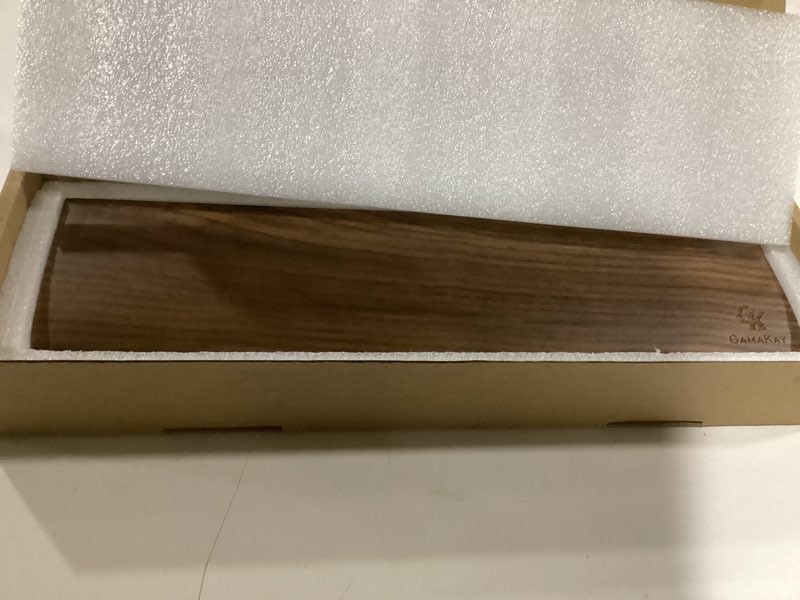Condition photo showing Good Condition for GK GAMAKAY Wooden Wrist Rest Pad for LK67 Keyboard, Ergonomic Rosewood Hand Wrist Rest for 60% Keyboard & 75% Mechanical Keyboard, Non-Slip Palm Pad for Comfortable Typing and Playing (Rosewood)