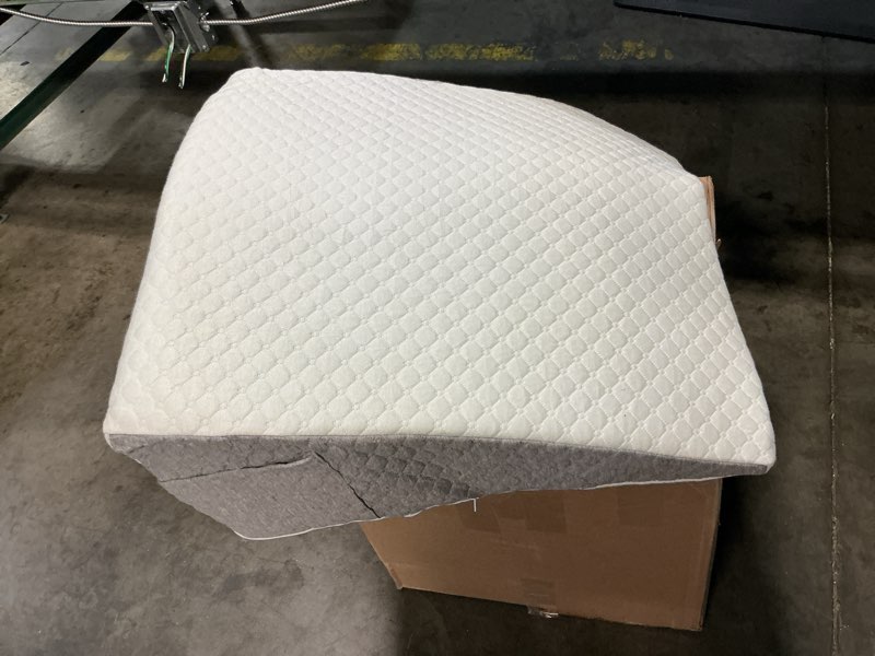 Condition photo showing As Is for forias 7.5" wedge pillow for sleeping bed wedge pillow for after surgery triangle elevated pillow wedge for acid reflux gerd snoring back pain, air layer removable machine wash cover | memory foam top