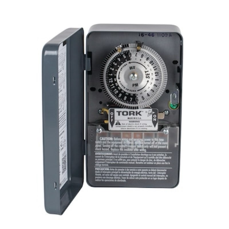 tork 40 -amps 120/277-volt indoor programmable digital lighting timer