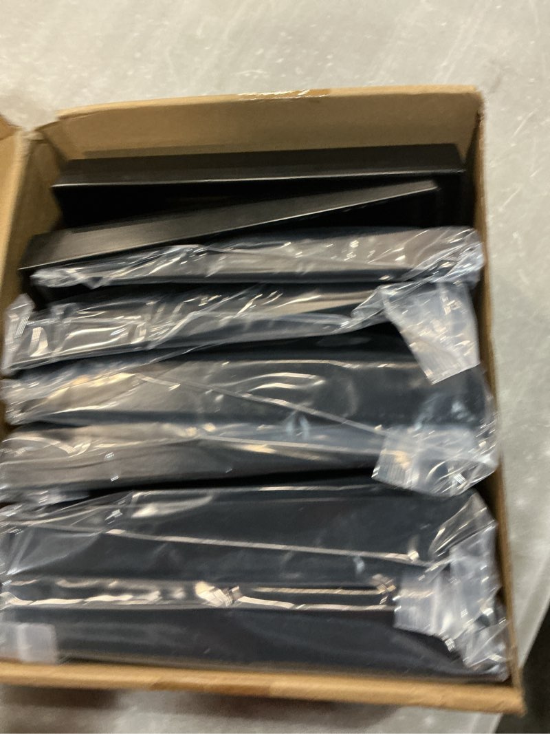 Condition photo showing Good Condition for 4 pcs 5.5"x5.5" aluminum deck post base cover, for deck railings, stairs, patios, porches split deck post skirt (black) 5.5"×5.5" black 4