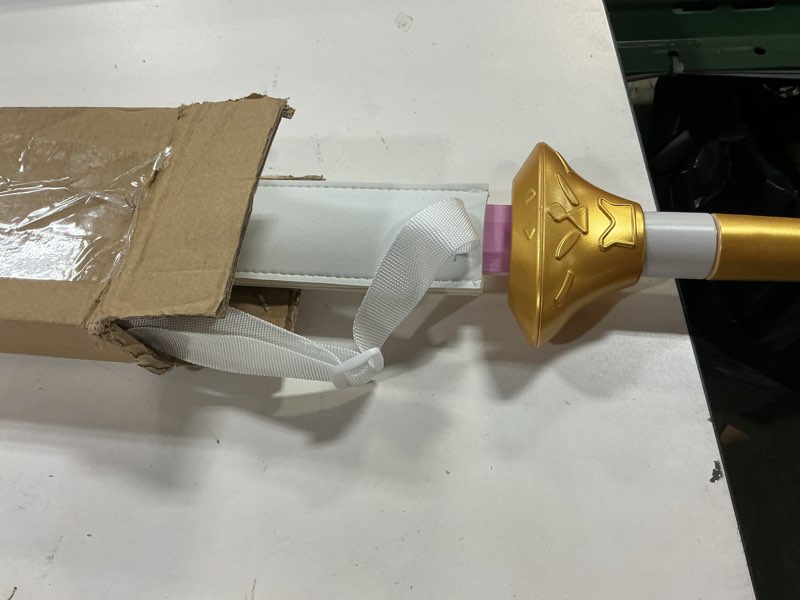 Condition photo showing Good Condition for powergale 41" anime cosplay sword with sheath, non-3d printed & back-carry, collectible prop for costume&display