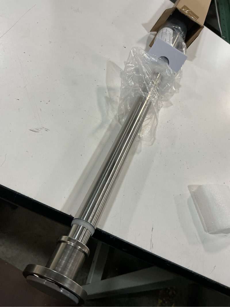 Condition photo showing Good Condition for briofox industrial shower curtain rod - rustproof non-slip 43-72 inch 304 stainless steel tension curtain rod for window or bathroom, brushed nickel 43-72 inch brushed nickel