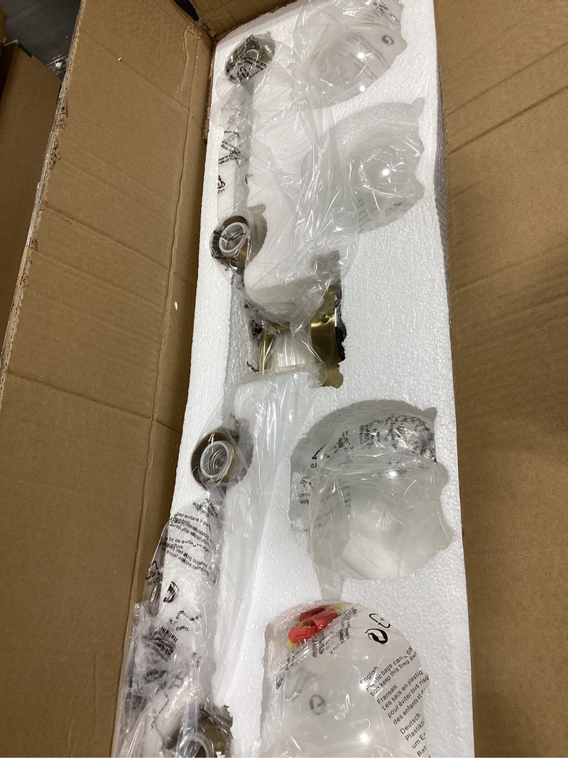 Condition photo showing Good Condition for vonluce bathroom light fixtures, 4-light vanity light with globe glass shades e26 sockets, bathroom lights over mirror for bedroom hallway living room, gold finish gold 4-light