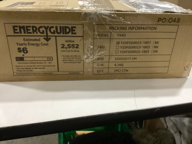 Condition photo showing Good Condition for LEDIARY Retractable Ceiling Fans with Lights and Remote, 42 Inch Fandelier Ceiling Fans with LED Lig