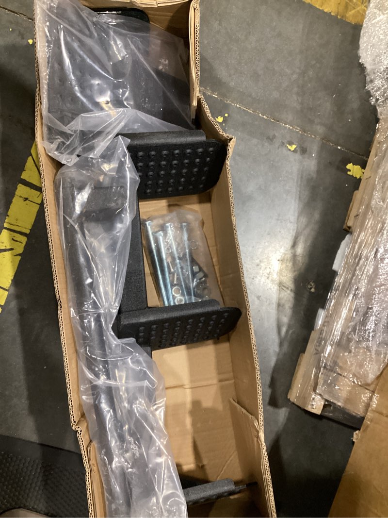 Condition photo showing Good Condition for heavy duty boat trailer steps, 500lbs load capacity non-slip boat ladder with long handrail, universal fit with 3 mounting angle options, anti-rust and anti-corrosion for deep v bass boats(3 step) 3 steps boat trailer steps?new)