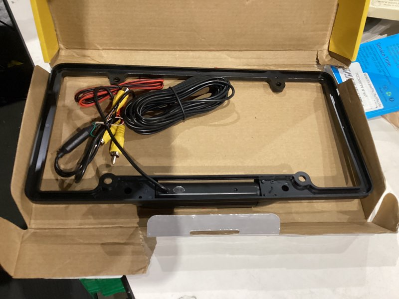 Condition photo showing Good Condition for License Plate Frame Backup Camera with 8 LED Rear View Camera 170° Ultra-HD Night Vision Waterproof Rearse Cam.