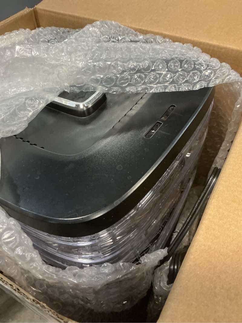 Condition photo showing As Is for Seeutek Food Dehydrator, 5 BPA-Free Trays Food Dehydrator Machine with Adjustable Temperature Control for Beef Jerky, Fruits, Vegetables, Includes Recipe Book & 4 Reusable Storage Bags 5 Plastic Trays