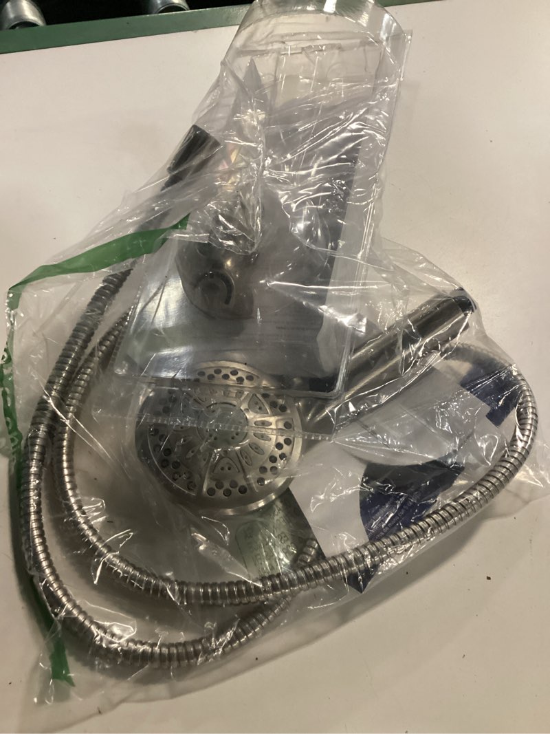 Condition photo showing Good Condition for Moen 20091SRN 5-Setting Hand Held Brushed Nickel Spot Resist Shower Head, 2.5 GPM (Pack of 1)