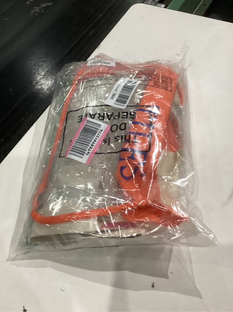 Condition photo showing New/Like New for 3 Pcs Empty Mahjong Canvas Bag Gift Embroidered American Mahjong Set Incl Tiles Bag and Racks & Pushers Drawstring Bags(Orange)