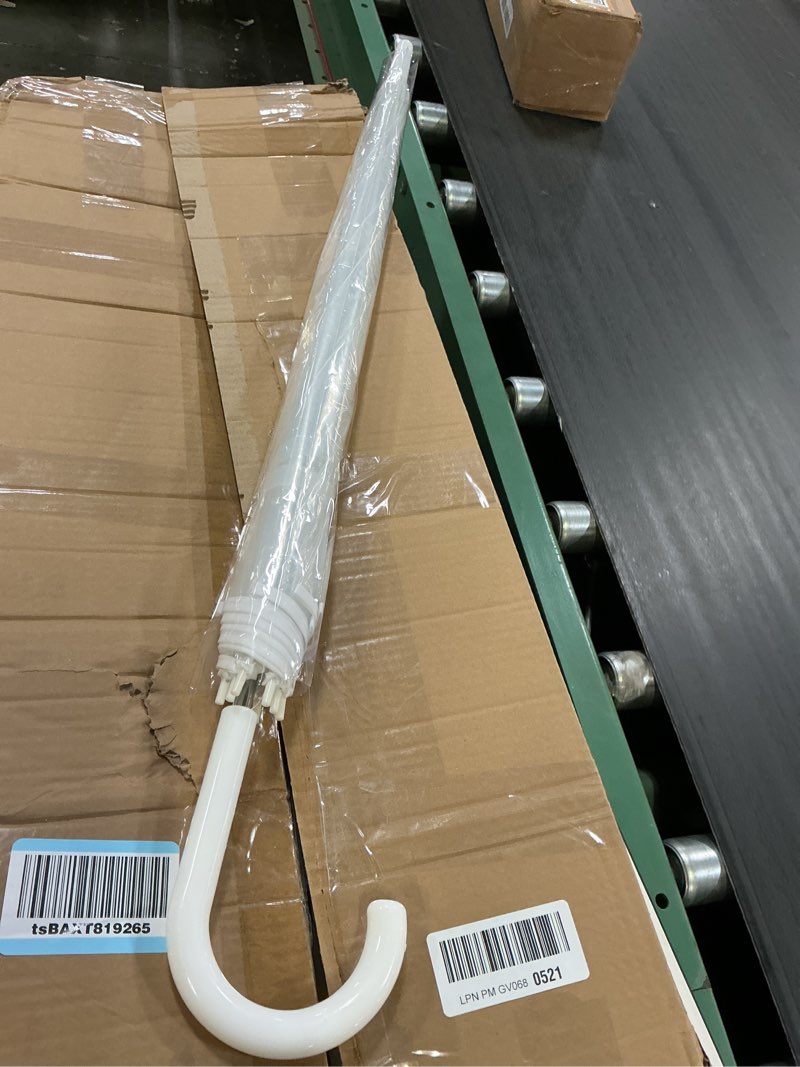 Condition photo showing New/Like New for g4free 32 inch clear bubble umbrella, large canopy transparent dome coverage stick umbrella, j hook handle european style for weddings,prom,graduation and outdoor events clear