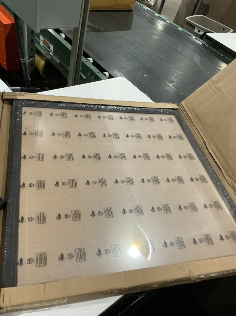 Condition photo showing Good Condition for 24x24 wood frame black, rustic natural wooden 24x24in poster picture frame, distressed 24 x 24inch woodgrain gallery photo frame with hd plexiglass, horizontal vertical wall mounting display 1pcs black 24x24