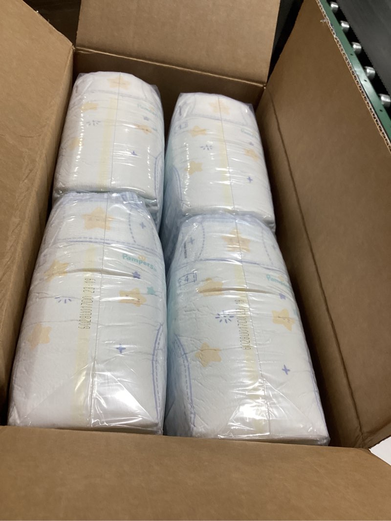 Condition photo showing Good Condition for Pampers ZZZ Overnight Diapers, Size 4 (22-37 lbs), 104 Count, Nighttime Protection Disposable Baby Diaper, Night Time Leak and Skin Protection Size 4 104
