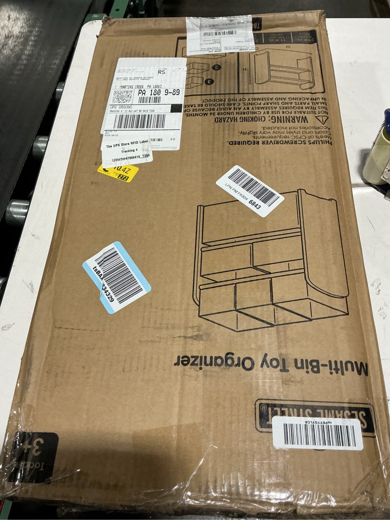 Condition photo showing Good Condition for Sesame Street 6 Bin Design and Store Toy Organizer by Delta Children