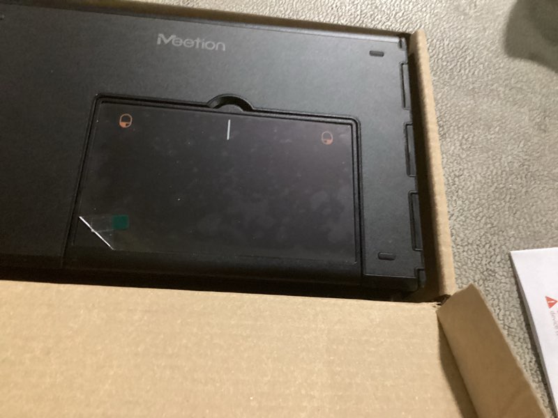 Condition photo showing Good Condition for MEETION Foldable Bluetooth Keyboard with Touchpad, 3-Device Portable Wireless Keyboard with Numeric Keypad, Full-Size Rechargeable Business Travel for iPad Phone Laptop PC iOS Android Windows Mac Full Size Foldable Black