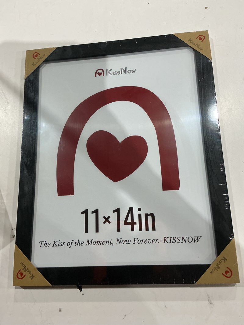 set five 11x14inch black- framed pictures, kiss now brand 