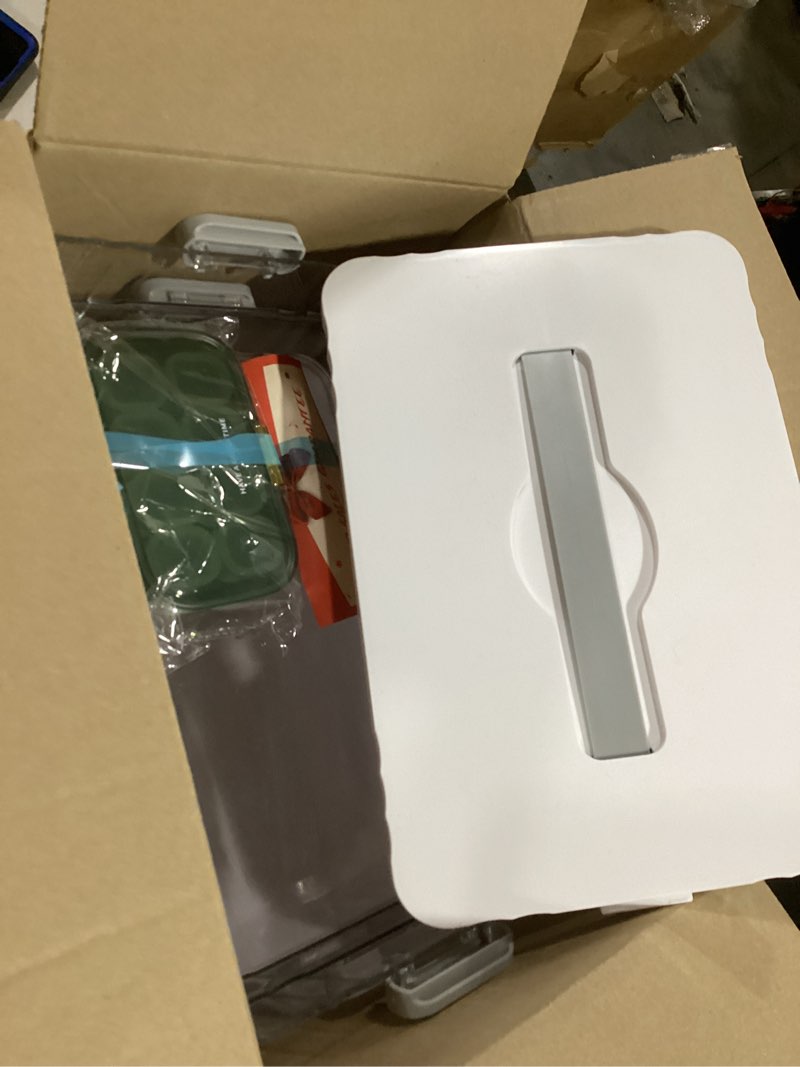 Condition photo showing Good Condition for 3-Tier Medicine Organizer - Portable Medicine Cabinet with Plastic Handle, Multipurpose Medical Box with Pill Box, Empty First Aid Kit for Home