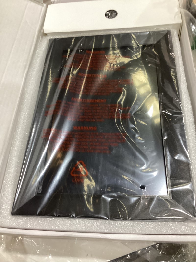 Condition photo showing Good Condition for frameo 10.1 inch wifi digital picture frame, smart cloud electronic photo frame with hd ips touch screen slideshow 32gb memory auto-rotate wall mount, share photos/videos from phone - gifts for mom