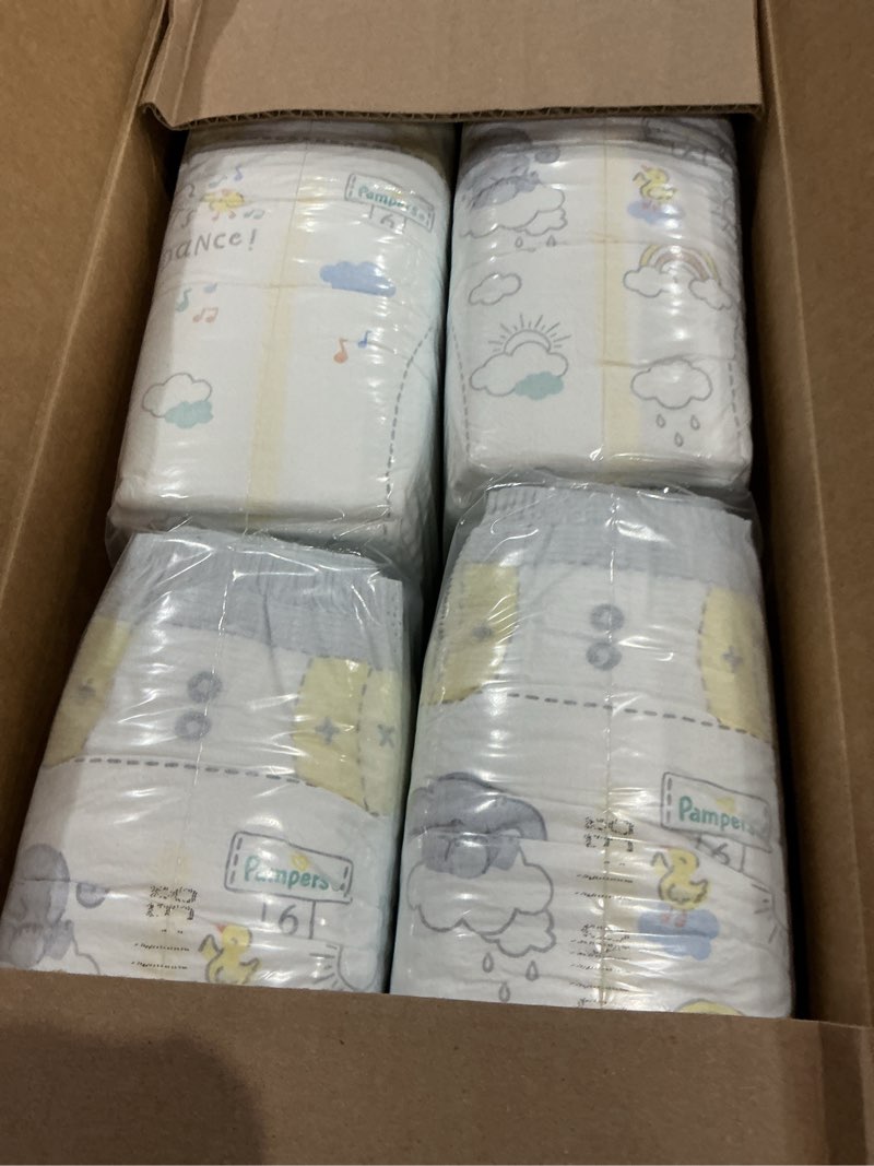 Condition photo showing Good Condition for pampers swaddlers diapers, size 6 (23-44 lbs), 108 count, absorbent, keeps baby dry and comfortable, skin safe disposable baby diaper (packaging may vary) size 6 108