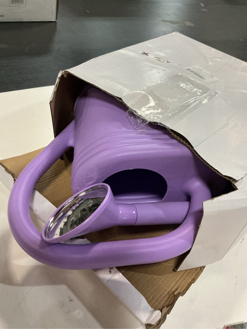 Condition photo showing Good Condition for 1 gallon watering can for indoor plants, garden watering cans for outdoor plant house flower, modern plant watering can large long spout with sprinkler head purple 1 gallon