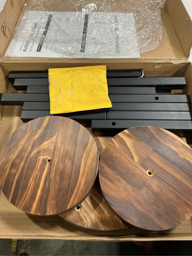 Condition photo showing Good Condition for AUGOSTA 4 Tier Corner Plant Stand, Tall Metal Wood Plant Shelf Holder for Indoor, Outdoor Display Rack Flower Pot Stand for Living Room Balcony Garden Patio