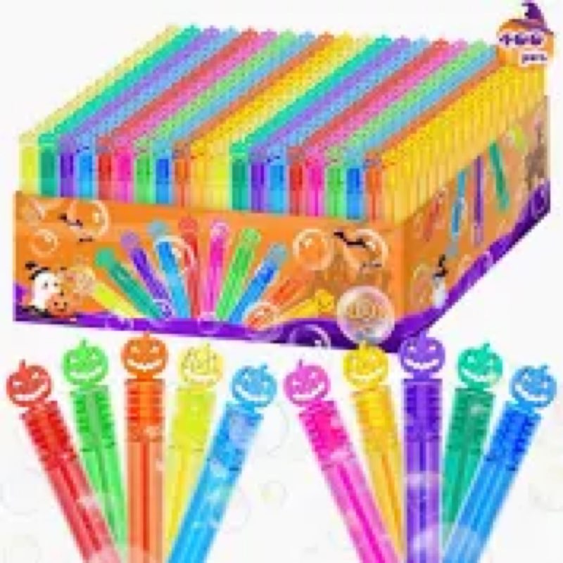 OCHIDO 400 PCS Halloween Bubbles for Kids, Bulk Halloween Party Favors, Halloween Mini Bubble Wands 