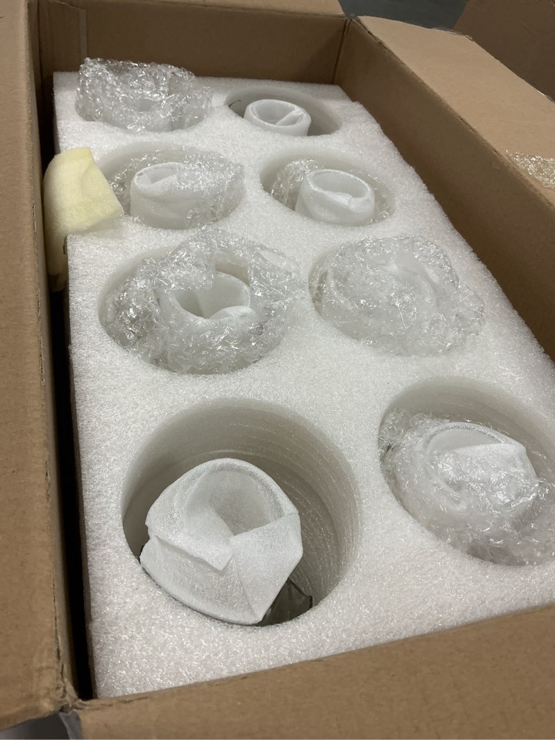 Condition photo showing Good Condition for 40pcs Glass Vase for Centerpieces, 4,6,7.5,8,10 inch Tall Clear Cylinder Flower Vase Bulk Floating Candle Holder for Wedding Table Home Décor and Party 4+6+7.5+8+10inch 40