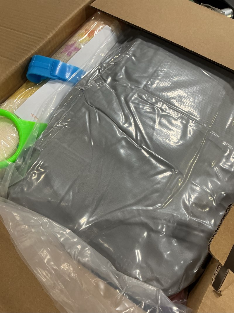 Condition photo showing New/Like New for Baby Playpen with Mat 50x50 Inch, Playpen with Colorful Ball for Babies and Toddlers, Baby Play Pen Pin Indoor Play Fence (Mat and Ball Included) Grey+Mat2+Ball 50x50 Inch