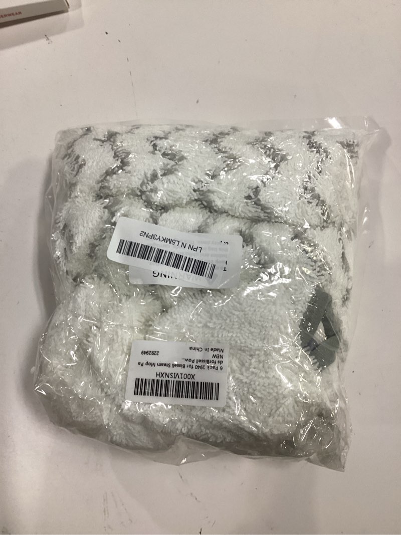 Condition photo showing Good Condition for 6 Pack 1940 for Bissell Steam Mop Pads for Bissell PowerFresh Steam Mop 1806 1544 1440 2075A 2685A 1940W 19404 Series, Model 19402 19408 1940a 1940f 1940q 1940t B0006 B0017, Part #5938#203-2633