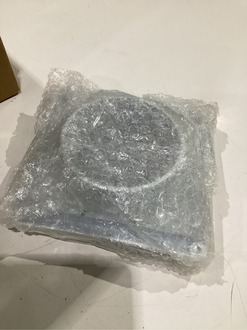 Condition photo showing New/Like New for 4 inch dryer vent cover for exterior wall vent hood outlet airflow, dryer air vent with screen with 4 screw for easy installation, white 4 inch white