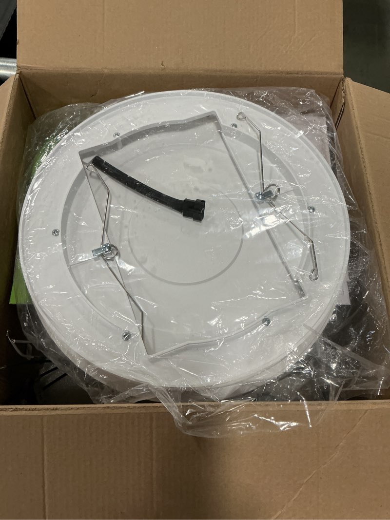 Condition photo showing As Is for Bathroom Exhaust Fan with RGB Lights, 110CFM/1.0 Sones Vent Fan with 3 Color Temperatures, 5 Adjustable Brightness, Easy to Install, Remote Control, Quiet Ventilation Fan for Bath, Shower, Attic