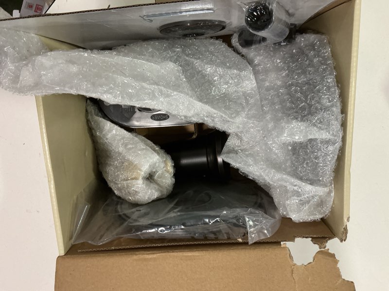 Condition photo showing Good Condition for 500+ bought last week allen + roth Townley Oil rubbed bronze 1-handle 6.0-in Round Bathtub and shower Faucet with