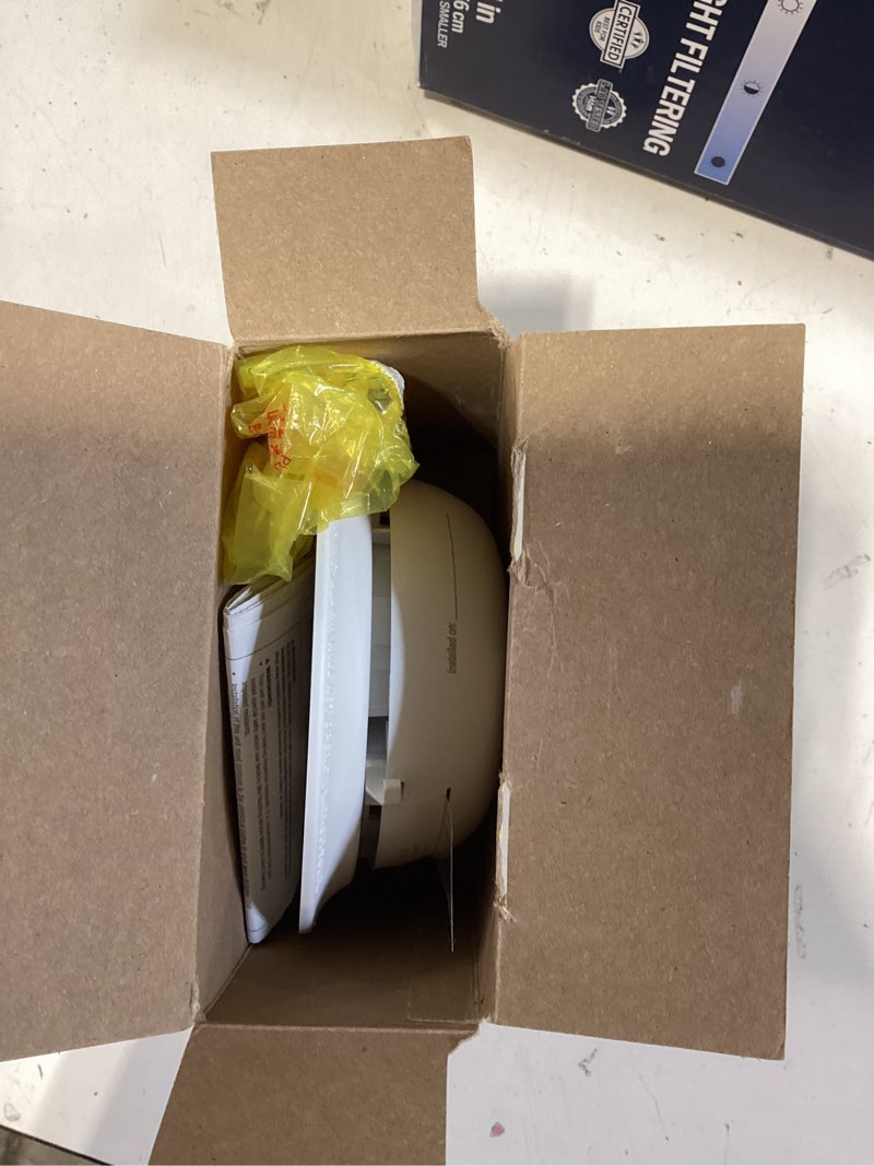 Condition photo showing As Is for first alert brk 10-year battery hardwired (with battery back-up) ionization interconnected smoke detector