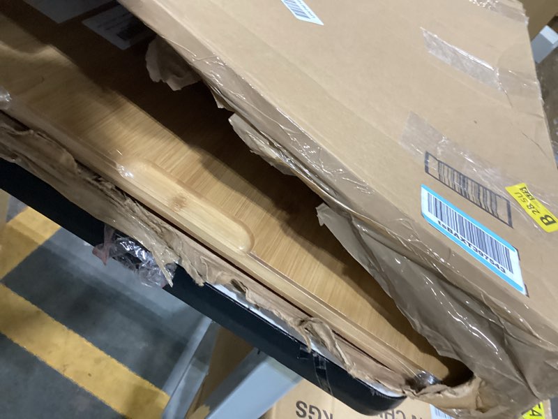 Condition photo showing As Is for Kikcoin Bamboo Cutting Boards for Kitchen, 3XLarge Wood Cutting Board with Rotating Kickstand & Juice Groove, Wooden Chopping Board for Meats Veges Fruits, Heavy Duty Serving Tray, 24 x 18 inch 24"L x 18"W