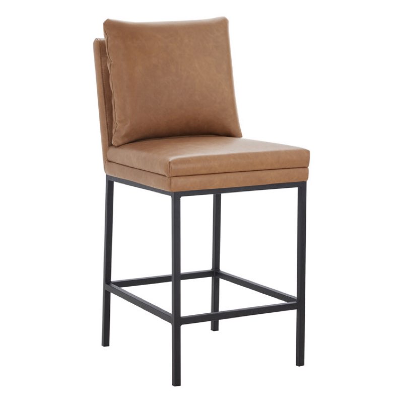  Clarkson Counter Stool Upholstery: Tan Visit 