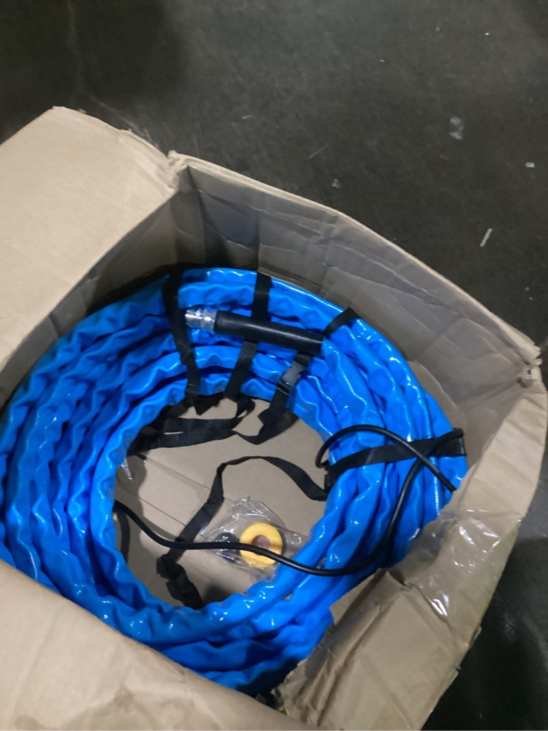 Condition photo showing As Is for 15 heated water hose -45 ? antifreeze drinking garden hose, rv accessory