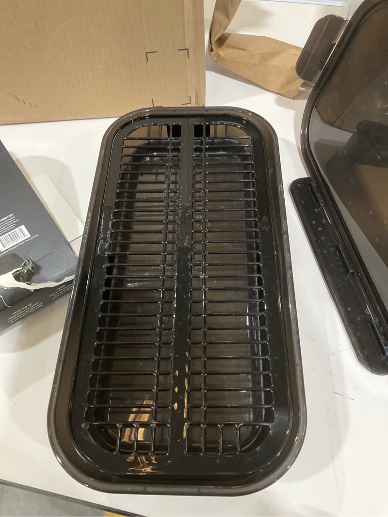 Condition photo showing As Is for COOK WITH COLOR Collapsible Batter Bowl - Mess Free Breading Shaker Container - Great for Fried Fish, Fried Chicken, Onion Rings, Wings & More, Black