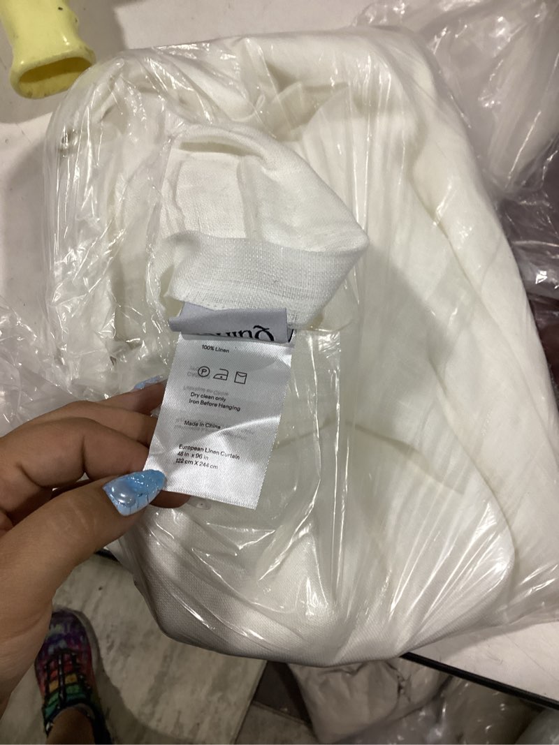 Condition photo showing Good Condition for linen curtain off white sheer