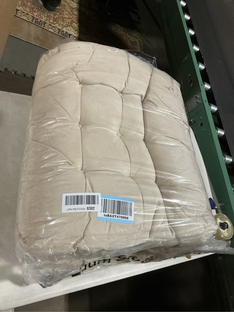 Condition photo showing As Is for Jerify Floor Pillow Cushions 22 x 22 Inch Round Square Large Meditation Floor Pillow for Classroom Adult Meditation Picnic Party Cushion for Seating Gift Christmas(Round,Beige,4 Pcs) Round Beige 4