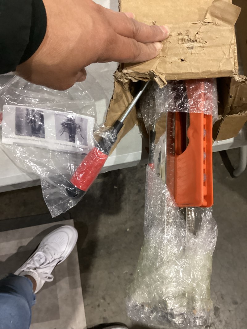 Condition photo showing Good Condition for Drywall Cutter, Drywall Cutting Tool, Dual Positioning Gypsum Board Cutter, Foldable Hand Push Rod, Double CM & INCH Scale Ruler Cutter Cuts 1/4", 3/8" Boards for Wall Build Decoration (19 Wheels)